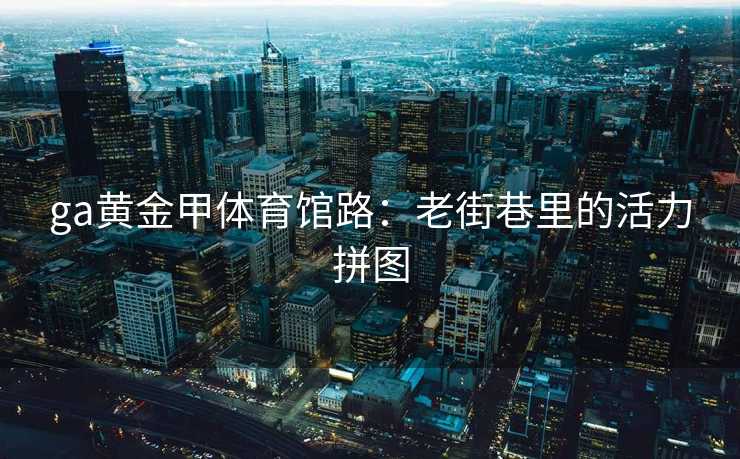 ga黄金甲体育馆路：老街巷里的活力拼图