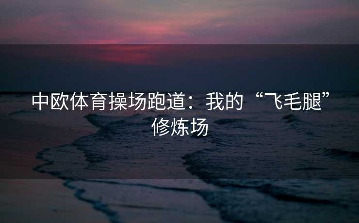 中欧体育操场跑道：我的“飞毛腿”修炼场