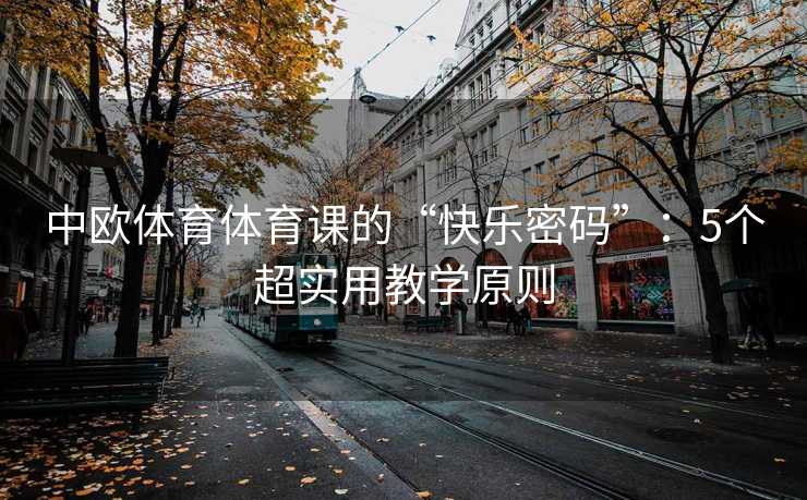 中欧体育体育课的“快乐密码”:5个超实用教学原则 中欧体育体育课的“快乐密码”:5个超实用教学原则