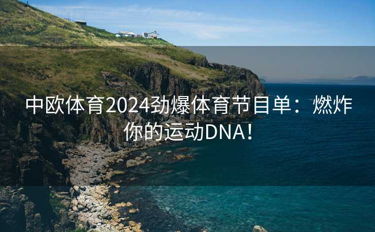 中欧体育2024劲爆体育节目单:燃炸你的运动DNA! 中欧体育2024劲爆体育节目单:燃炸你的运动DNA!